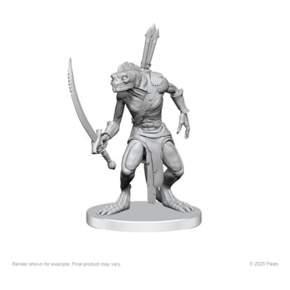Pathfinder Deep Cuts Miniaturen unbemalt Xulgath Skirmisher & Stoneliege – Bild 2