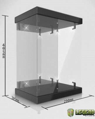 Master Light House Acryl Display Case mit Beleuchtung für 1/6 Actionfiguren (schwarz)