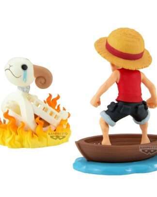 One Piece WCF Log Stories PVC Statuen 2er-Pack Luffy & Going Merry 8 cm