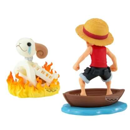 One Piece WCF Log Stories PVC Statuen 2er-Pack Luffy & Going Merry 8 cm