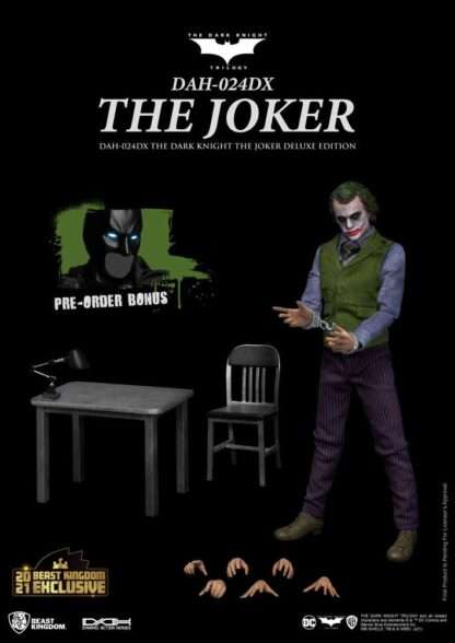 Batman The Dark Knight Dynamic 8ction Heroes Actionfigur 1/9 The Joker Deluxe Version 21 cm – Bild 4
