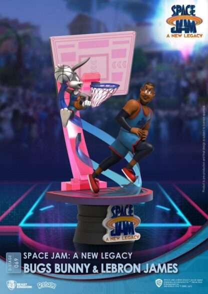 Space Jam: A New Legacy D-Stage PVC Diorama Bugs Bunny & Lebron James New Version 15 cm – Bild 3