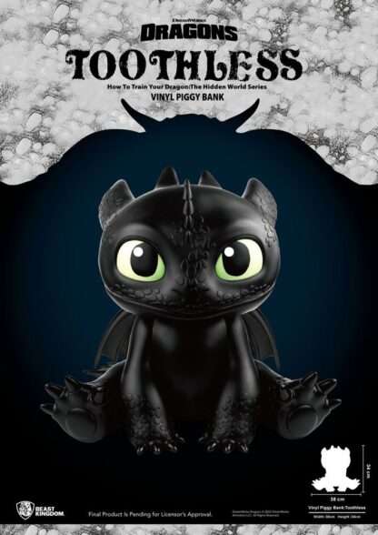Drachenzähmen leicht gemacht Piggy Vinyl Spardose Toothless 30 cm