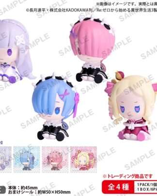 Re:Zero Starting Life in Another World Petatto Clockworks PVC Figuren Mascot Box Ver. 4 cm Sortiment (6)