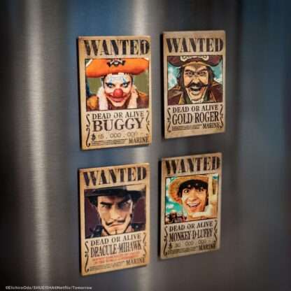 One Piece Magnet 4er-Pack Wanted – Bild 2