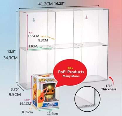 Evoretro Acryl Display Case für 6 Funko Pops – Bild 2