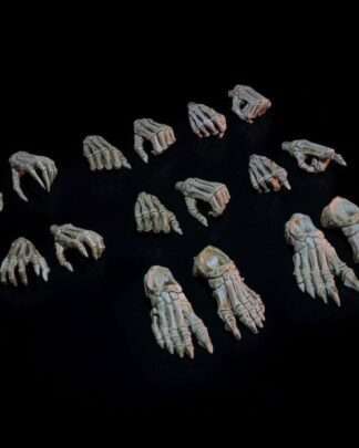 Mythic Legions: Necronominus Zubehör-Set für Actionfiguren Skeletons of Necronominus Hands/Feet Pack