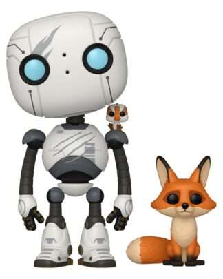Der wilde Roboter POP&Buddy! Movies Vinyl Figuren Roz w/Brightbill & Fink 9 cm