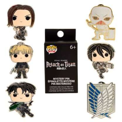 Attack on Titan Loungefly Ansteck-Pins Blind S4 Character Display (12)