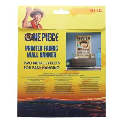 One Piece Wandbehang Luffy Wanted 120 x 85 cm – Bild 3