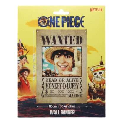 One Piece Wandbehang Luffy Wanted 120 x 85 cm – Bild 5