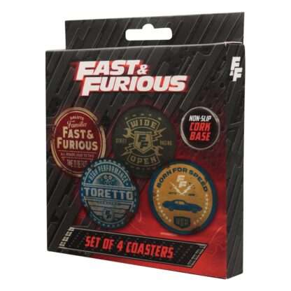 Fast & Furious Untersetzer 4er-Pack Vintage Style – Bild 5