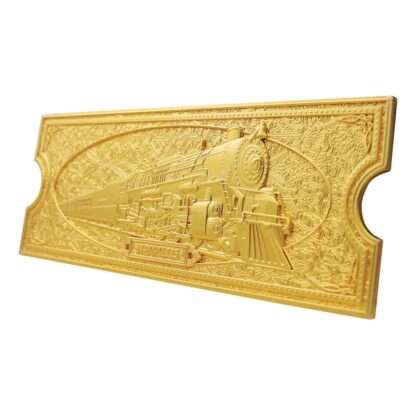 Der Polarexpress Replik Train Ticket 24k Gold Plated Limited Edition – Bild 2