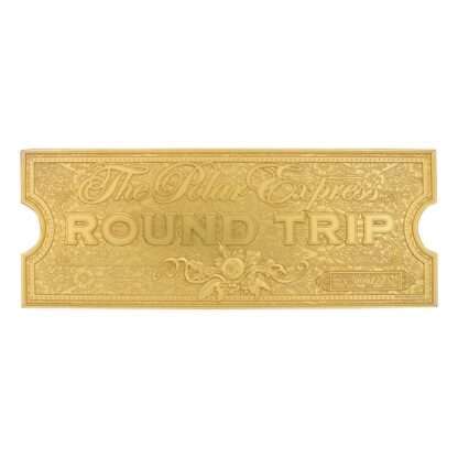 Der Polarexpress Replik Train Ticket 24k Gold Plated Limited Edition – Bild 3