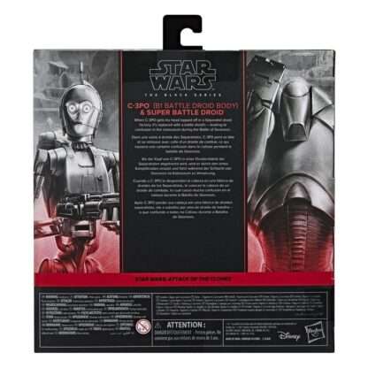 Star Wars Episode II Black Series Actionfiguren 2er-Pack C-3PO (B1 Battle Droid Body) & Super Battle Droid 15 cm – Bild 10