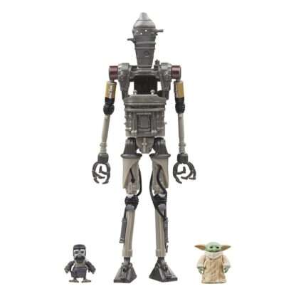 Star Wars: The Mandalorian Vintage Collection Actionfiguren 3er-Pack IG-12, Grogu & Anzellan 10 cm