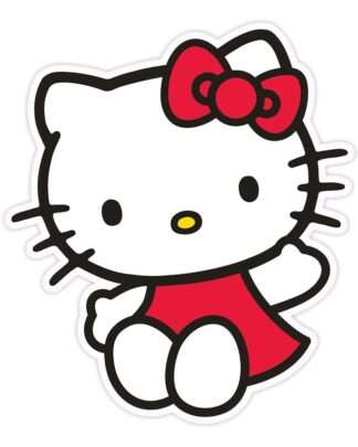 Sanrio Dekokissen Hello Kitty Red Dress 36 cm