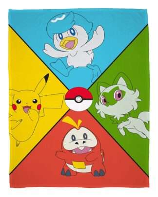 Pokemon Decke 4 Colours 130 x 170 cm - Beschädigte Verpackung