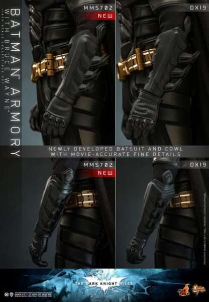 The Dark Knight Rises Movie Masterpiece Actionfigur & Diorama 1/6 Batman Armory with Bruce Wayne 30 cm – Bild 20