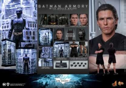 The Dark Knight Rises Movie Masterpiece Actionfigur & Diorama 1/6 Batman Armory with Bruce Wayne 30 cm – Bild 23