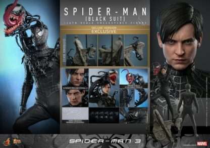 Spider-Man 3 Movie Masterpiece Actionfigur 1/6 Spider-Man (Black Suit) (Deluxe Version) 30 cm – Bild 15