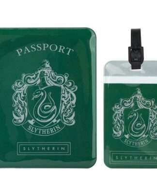 Harry Potter Kofferanhänger & Reisepass-Halter Set Slytherin