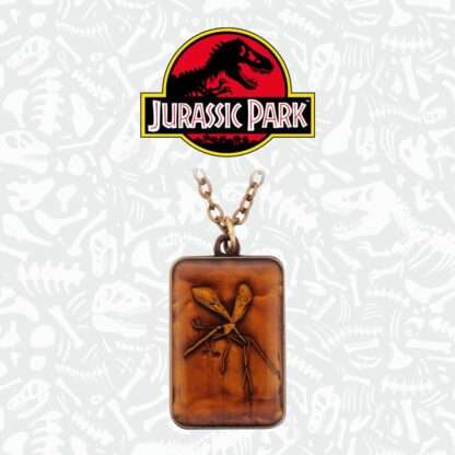 Jurassic Park Halskette mit Bernsteinanhänger Limited Edtiton – Bild 2