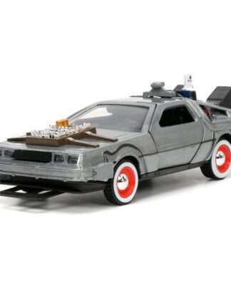 Zurück in die Zukunft III Hollywood Rides Diecast Modell 1/32 DeLorean Time Machine Free Rolling