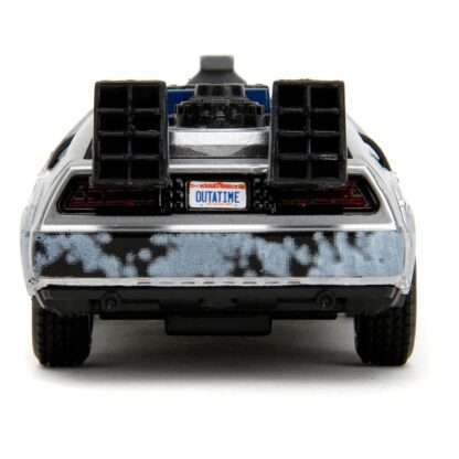 Zurück in die Zukunft Hollywood Rides Diecast Modell 1/32 DeLorean Time Machine Frost – Bild 5