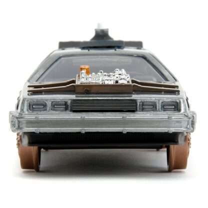 Zurück in die Zukunft III Hollywood Rides Diecast Modell 1/32 DeLorean Time Machine Railroad Wheels – Bild 2