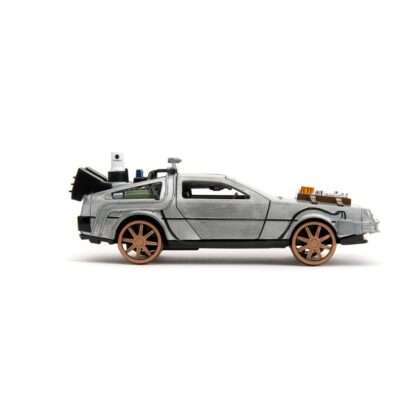 Zurück in die Zukunft III Hollywood Rides Diecast Modell 1/32 DeLorean Time Machine Railroad Wheels – Bild 7