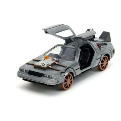 Zurück in die Zukunft III Hollywood Rides Diecast Modell 1/32 DeLorean Time Machine Railroad Wheels – Bild 11