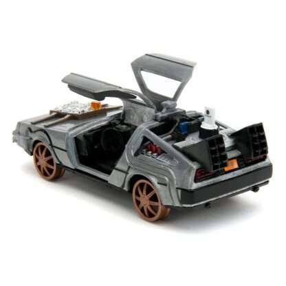 Zurück in die Zukunft III Hollywood Rides Diecast Modell 1/32 DeLorean Time Machine Railroad Wheels – Bild 12