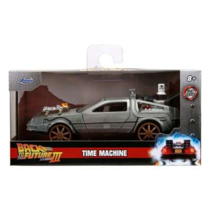 Zurück in die Zukunft III Hollywood Rides Diecast Modell 1/32 DeLorean Time Machine Railroad Wheels – Bild 14