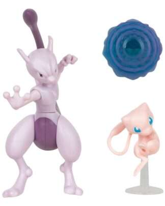 Pokémon Figuren 2er-Pack Mewtwo 10 cm & Mew 5 cm