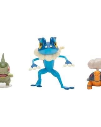 Pokémon First Partner Battle Figure Set Figuren 3er-Pack Qurtel, Milza & Amphizel