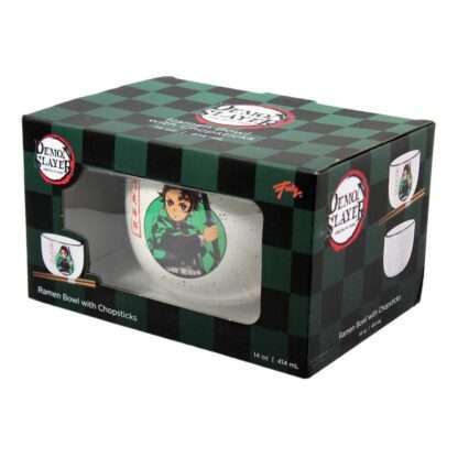 Demon Slayer Ramen-Schüssel mit Stäbchen Tanjiro 414 ml – Bild 3