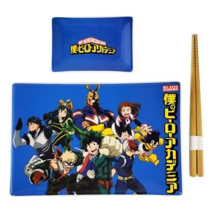 My Hero Academia Keramik Sushi Set mit Essstäbchen Classe 1-A – Bild 2