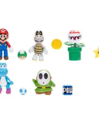 World of Nintendo Minifiguren 5er-Pack Super Mario Wave 40 10 cm Sortiment (6)