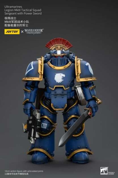 Warhammer The Horus Heresy Actionfigur 1/18 Ultramarines Legion MKIII Tactical Squad Sergeant with Power Sword 12 cm – Bild 2