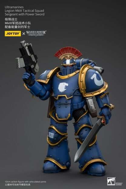 Warhammer The Horus Heresy Actionfigur 1/18 Ultramarines Legion MKIII Tactical Squad Sergeant with Power Sword 12 cm – Bild 3