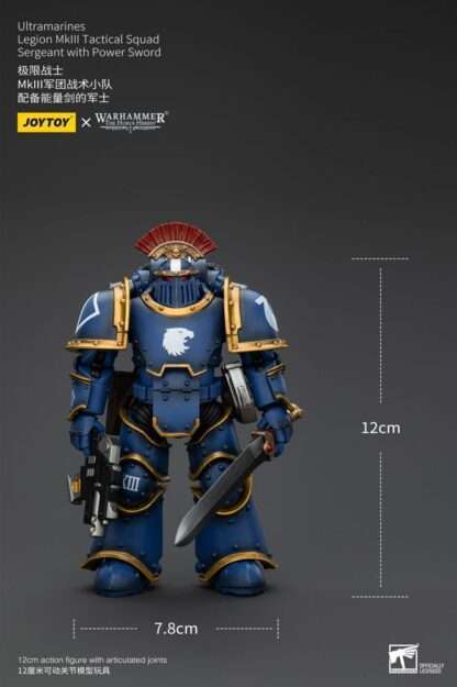 Warhammer The Horus Heresy Actionfigur 1/18 Ultramarines Legion MKIII Tactical Squad Sergeant with Power Sword 12 cm – Bild 16