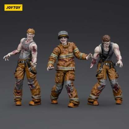 Zombie Dark Source Actionfiguren 3er-Pack Firefighters 8 cm – Bild 3