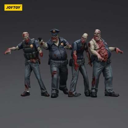 Zombie Dark Source Actionfiguren 4er-Pack Police (Male) 8 cm – Bild 2