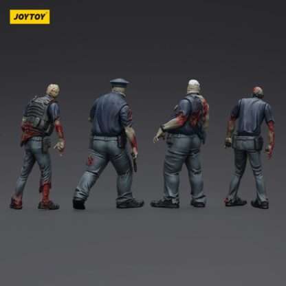 Zombie Dark Source Actionfiguren 4er-Pack Police (Male) 8 cm – Bild 3