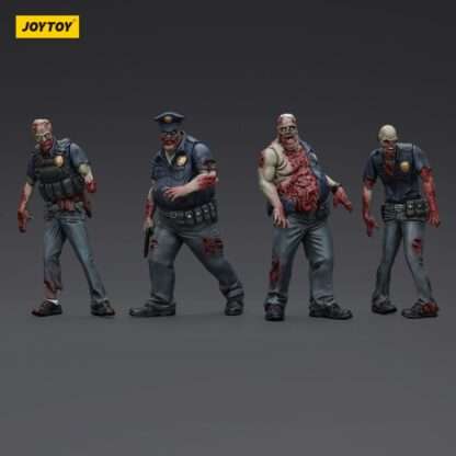 Zombie Dark Source Actionfiguren 4er-Pack Police (Male) 8 cm – Bild 4