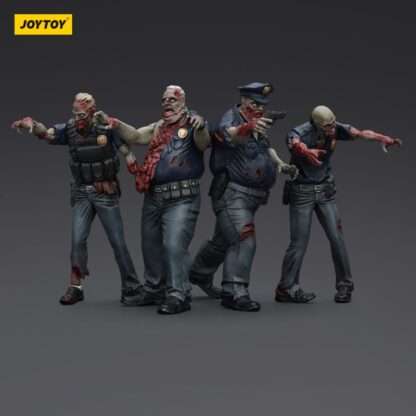 Zombie Dark Source Actionfiguren 4er-Pack Police (Male) 8 cm – Bild 5