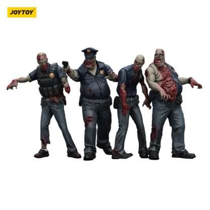Zombie Dark Source Actionfiguren 4er-Pack Police (Male) 8 cm – Bild 6