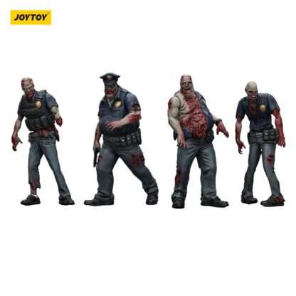 Zombie Dark Source Actionfiguren 4er-Pack Police (Male) 8 cm – Bild 8