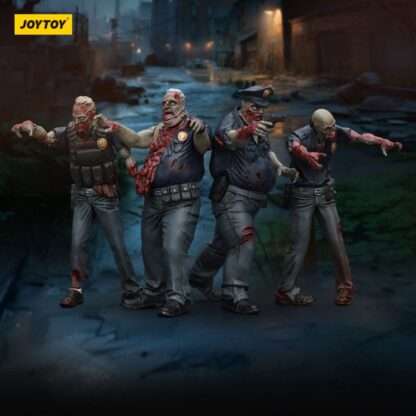 Zombie Dark Source Actionfiguren 4er-Pack Police (Male) 8 cm – Bild 9